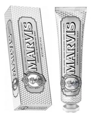 Marvis Smokers Whitening Mint Зубная паста мята антитабак отбеливающая 25 мл